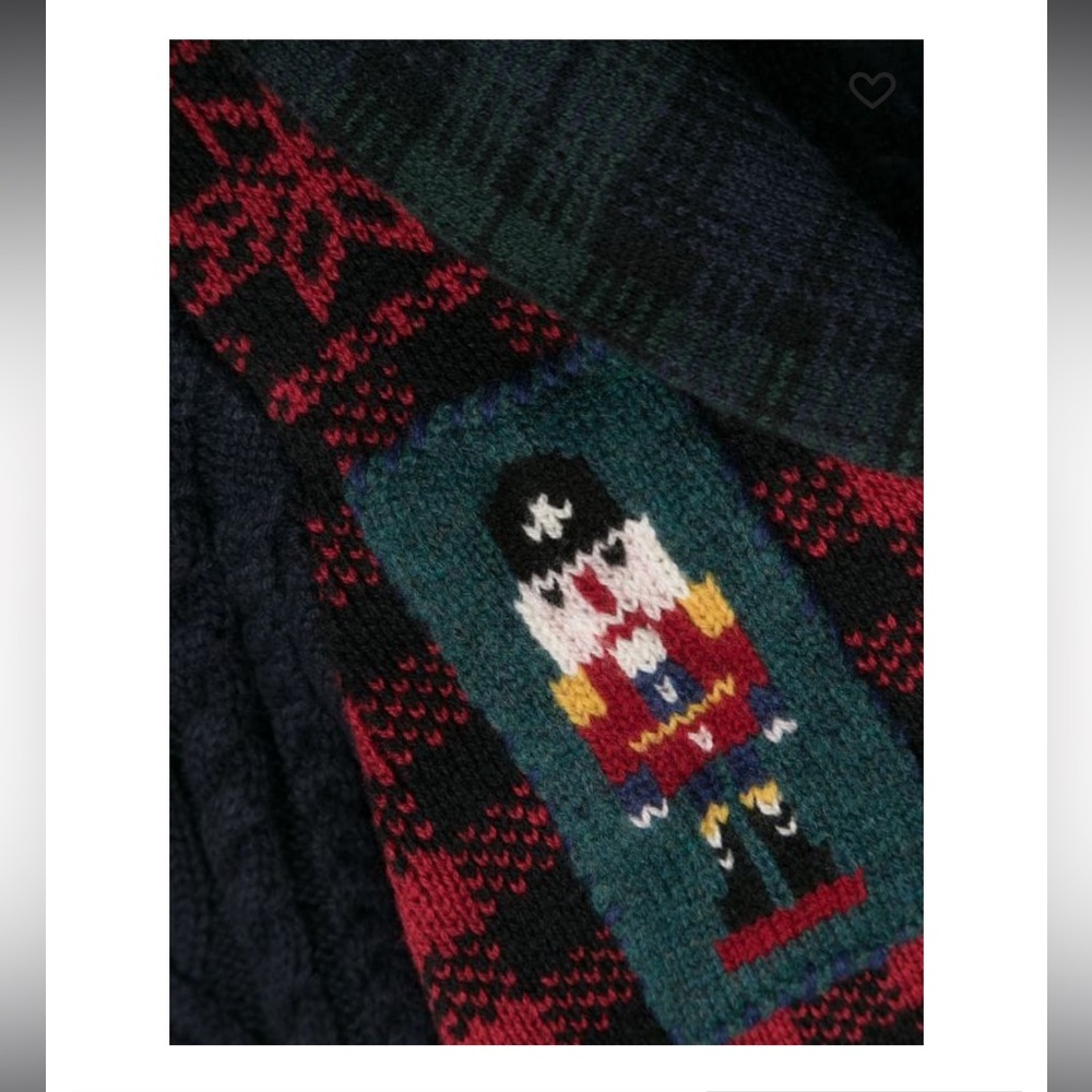 NWT Ralph Lauren Boys Patchwork Cable Knit Cardigan. Holiday Christmas - Picture 5 of 11